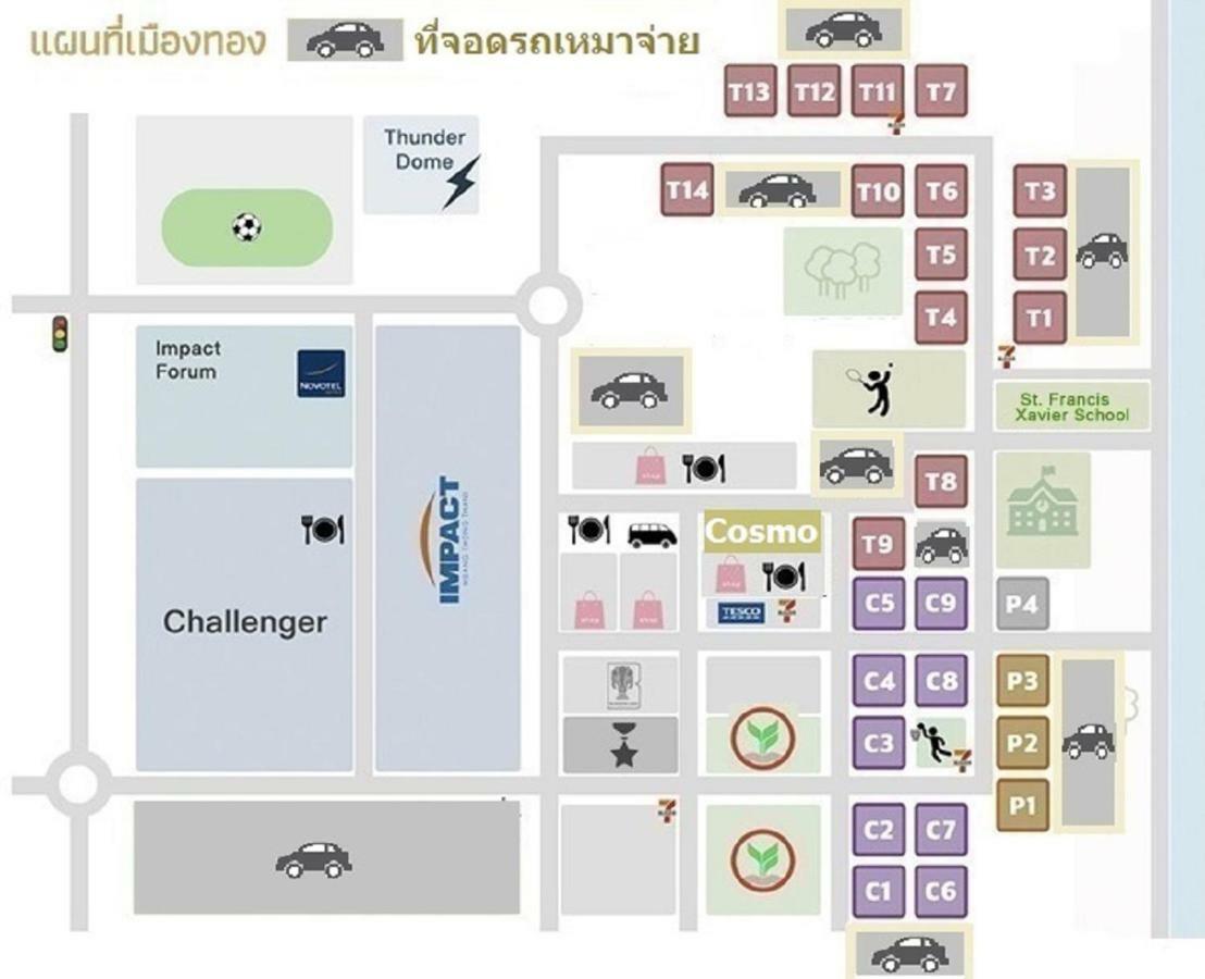 Popular Condo C4 논타부리 외부 사진